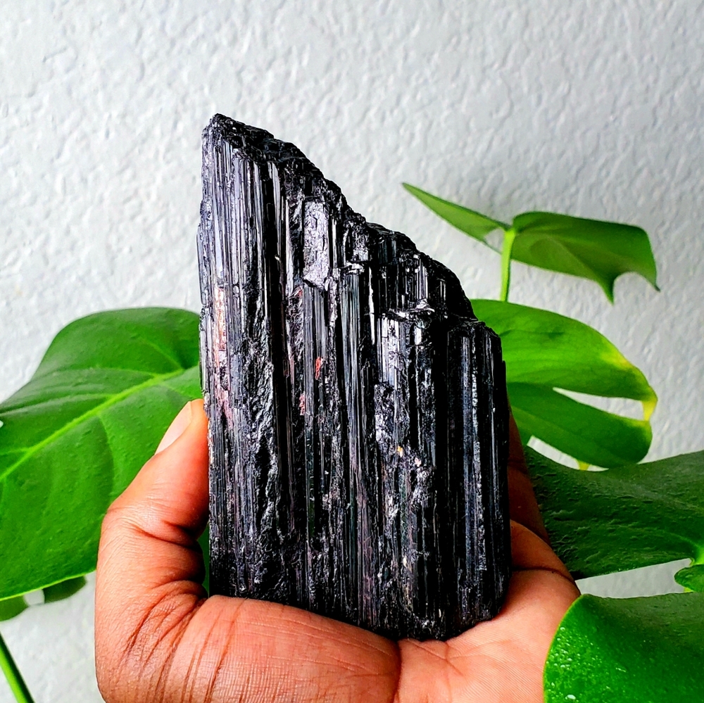 Rough Black Tourmaline with Mica